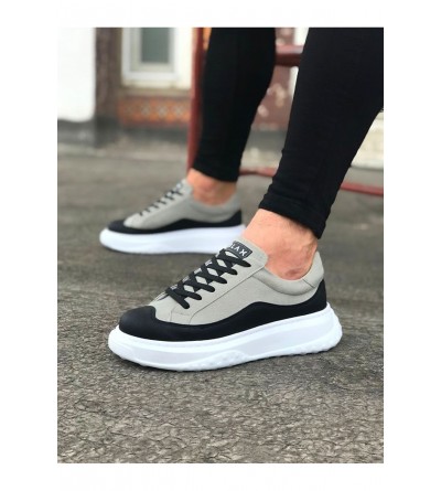 Wagoon WG507 Siyah Gri Erkek Ayakkabı Wagoon WG507 Siyah Gri Erkek Ayakkabı