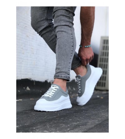 Wagoon WG507 Beyaz Gri Erkek Ayakkabı Wagoon WG507 Beyaz Gri Erkek Ayakkabı