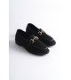 KB-021 Kuback Siyah Triko Siyah Taban G Toka  Günlük Kadın Ayakkabı