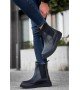 KB-0992 Kuback Siyah Cilt Siyah Yüksek Taban Lastikli Erkek Bot KB-0992 Kuback Siyah Cilt Siyah Yüksek Taban Lastikli Erkek Bot