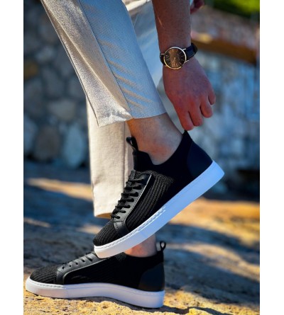 KB-112 Kuback Siyah Triko Bağcıklı Günlük Erkek Ayakkabı KB-112 Kuback Siyah Triko Bağcıklı Günlük Erkek Ayakkabı