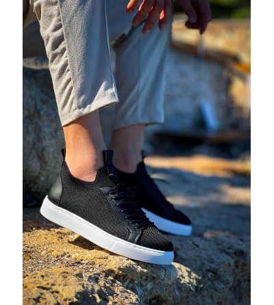 KB-112 Kuback Siyah Triko Bağcıklı Günlük Erkek Ayakkabı KB-112 Kuback Siyah Triko Bağcıklı Günlük Erkek Ayakkabı