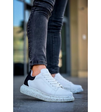 KB-X500 Kuback Beyaz Siyah Yüksek Taban Bağcıklı Günlük Erkek Ayakkabı KB-X500 Kuback Beyaz Siyah Yüksek Taban Bağcıklı Günlük Erkek Ayakkabı