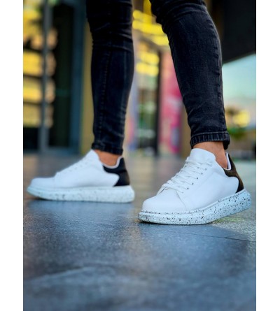 KB-X500 Kuback Beyaz Siyah Yüksek Taban Bağcıklı Günlük Erkek Ayakkabı KB-X500 Kuback Beyaz Siyah Yüksek Taban Bağcıklı Günlük Erkek Ayakkabı