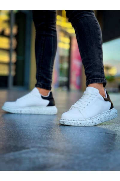 KB-X500 Kuback Beyaz Siyah Yüksek Taban Bağcıklı Günlük Erkek Ayakkabı KB-X500 Kuback Beyaz Siyah Yüksek Taban Bağcıklı Günlük Erkek Ayakkabı