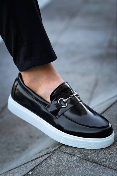 KB-027 Kuback Bağcıksız Siyah Rugan G Günlük Erkek Ayakkabı KB-027 Kuback Bağcıksız Siyah Rugan G Günlük Erkek Ayakkabı