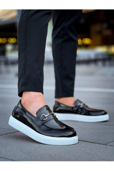 KB-027 Kuback Bağcıksız Siyah Rugan G Günlük Erkek Ayakkabı KB-027 Kuback Bağcıksız Siyah Rugan G Günlük Erkek Ayakkabı