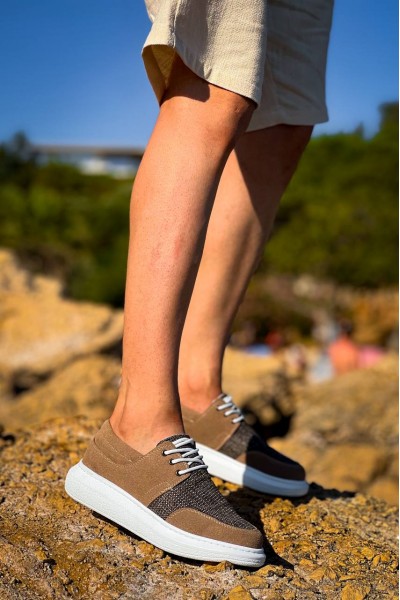 KB-042  Kuback  Bağcıklı Taba Günlük Erkek Ayakkabı