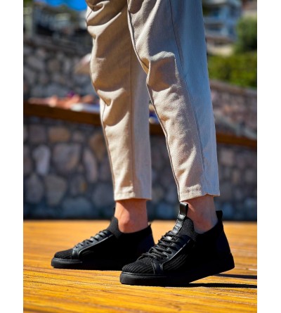 KB-112  Kuback Siyah Siyah TabanTriko Bağcıklı  Günlük Erkek  Ayakkabı