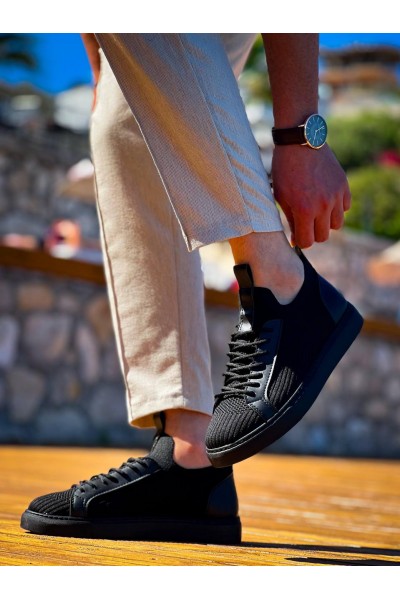 KB-112 Kuback Siyah Siyah TabanTriko Bağcıklı Günlük Erkek Ayakkabı KB-112 Kuback Siyah Siyah TabanTriko Bağcıklı Günlük Erkek Ayakkabı
