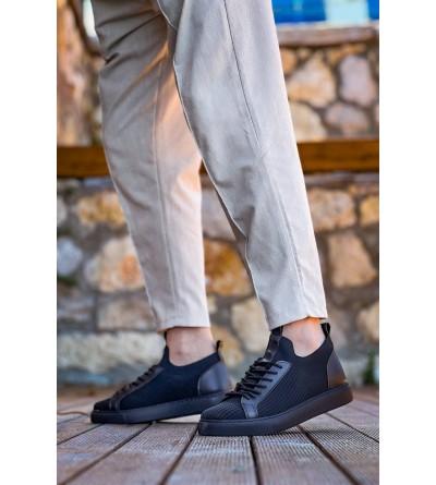 KB-112  Kuback Siyah Siyah TabanTriko Bağcıklı  Günlük Erkek  Ayakkabı