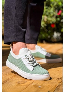 KB-110 Kuback Yeşil Triko Yüksek Taban Bağcıklı Günlük Erkek Ayakkabı