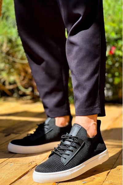 KB-110 Kuback BACK Siyah Triko Yüksek Taban Bağcıklı Günlük Erkek Ayakkabı KB-110 Kuback BACK Siyah Triko Yüksek Taban Bağcıklı Günlük Erkek Ayakkabı