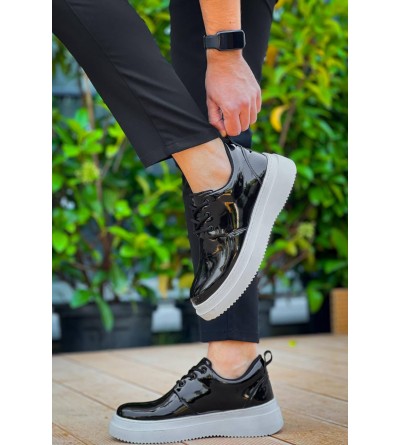 KB-X3 Kuback Siyah Rugan Bağcıklı Günlük Erkek Ayakkabı KB-X3 Kuback Siyah Rugan Bağcıklı Günlük Erkek Ayakkabı