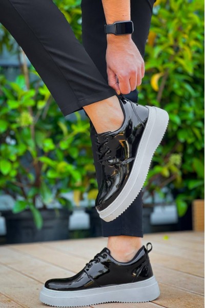 KB-X3 Kuback Siyah Rugan Bağcıklı Günlük Erkek Ayakkabı KB-X3 Kuback Siyah Rugan Bağcıklı Günlük Erkek Ayakkabı