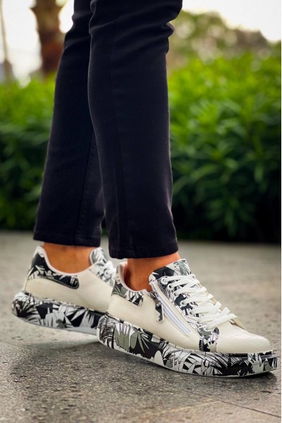 KB-02 Kuback Bağcıklı Crocodile Beyaz Siyah Günlük Erkek Ayakkabı KB-02 Kuback Bağcıklı Crocodile Beyaz Siyah Günlük Erkek Ayakkabı