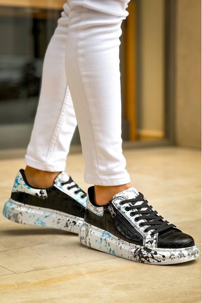 KB-02 Kuback Bağcıklı Crocodile Siyah Mavi Günlük Erkek Ayakkabı KB-02 Kuback Bağcıklı Crocodile Siyah Mavi Günlük Erkek Ayakkabı