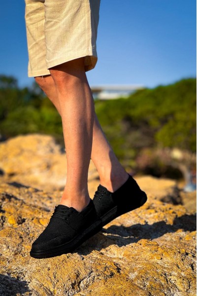 KB-042  Kuback Bağcıklı Kömür Günlük Erkek Ayakkabı