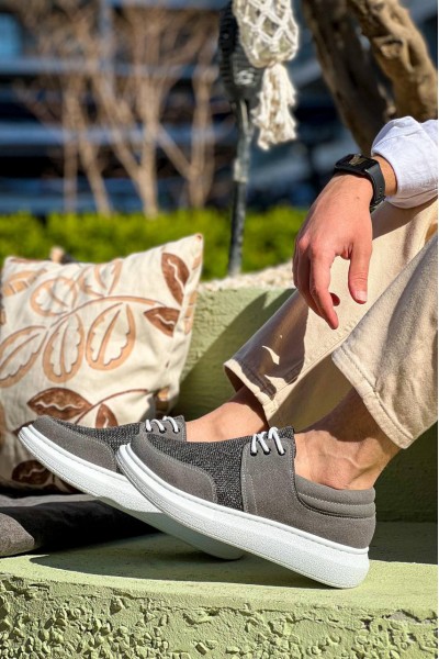 KB-042 Kuback Bağcıklı Gri Günlük Erkek Ayakkabı KB-042 Kuback Bağcıklı Gri Günlük Erkek Ayakkabı