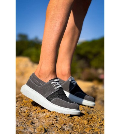 KB-042  Kuback Bağcıklı Gri Günlük Erkek Ayakkabı