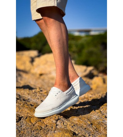 KB-042  Kuback Bağcıklı Beyaz Günlük Erkek Ayakkabı