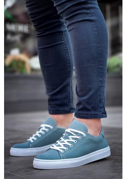 KB-122 Kuback Bebe Mavi Süet Yüksek Taban Bağcıklı Günlük Erkek Ayakkabı