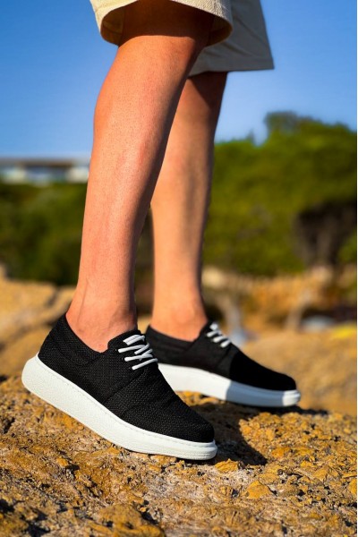 KB-042 Kuback Bağcıklı Siyah Deri Tozu Beyaz Taban Günlük Erkek Ayakkabı KB-042 Kuback Bağcıklı Siyah Deri Tozu Beyaz Taban Günlük Erkek Ayakkabı