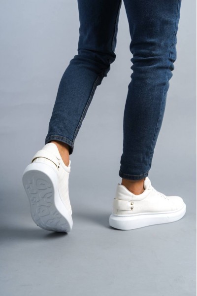 KB047 Kuback Beyaz Crocodile Günlük Erkek Ayakkabı KB047 Kuback Beyaz Crocodile Günlük Erkek Ayakkabı