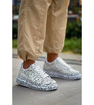 KB-X500 Kuback Beyaz Emoji Bağcıklı Günlük Erkek Ayakkabı KB-X500 Kuback Beyaz Emoji Bağcıklı Günlük Erkek Ayakkabı