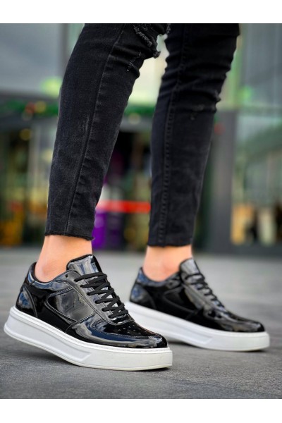 KB-X8 Kuback Siyah Rugan Detaylı Beyaz Yüksek Taban Günlük Spor Ayakkabı KB-X8 Kuback Siyah Rugan Detaylı Beyaz Yüksek Taban Günlük Spor Ayakkabı