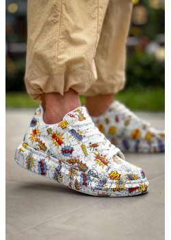 KB-X500 Kuback Beyaz Boom Bağcıklı Günlük Erkek Ayakkabı