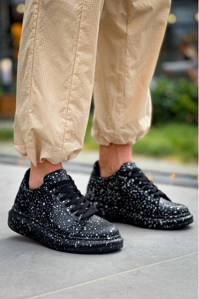 KB-X500 Kuback Siyah Silwer Bağcıklı Günlük Erkek Ayakkabı KB-X500 Kuback Siyah Silwer Bağcıklı Günlük Erkek Ayakkabı