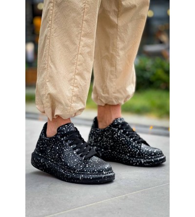 KB-X500 Kuback Siyah Gold Bağcıklı Günlük Erkek Ayakkabı KB-X500 Kuback Siyah Gold Bağcıklı Günlük Erkek Ayakkabı