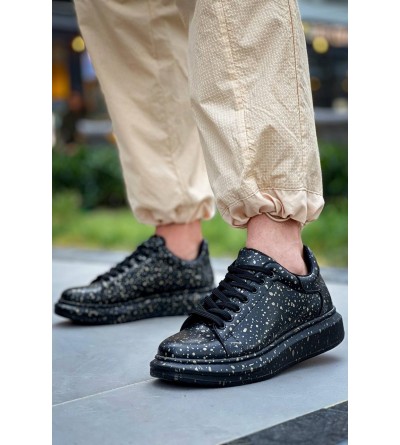 KB-X500 Kuback Siyah Gold Bağcıklı Günlük Erkek Ayakkabı KB-X500 Kuback Siyah Gold Bağcıklı Günlük Erkek Ayakkabı