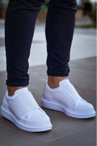 KB-040 Kuback Beyaz Cilt Lastikli Günlük Erkek Ayakkabı KB-040 Kuback Beyaz Cilt Lastikli Günlük Erkek Ayakkabı