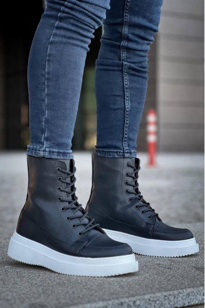 KB-0991 Kuback Siyah Cilt Yüksek Taban Bağcıklı Postal Bot KB-0991 Kuback Siyah Cilt Yüksek Taban Bağcıklı Postal Bot