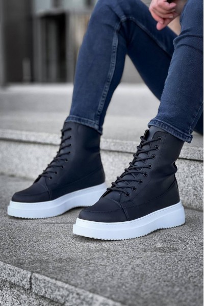 KB-0991 Kuback Siyah Cilt Yüksek Taban Bağcıklı Postal Bot KB-0991 Kuback Siyah Cilt Yüksek Taban Bağcıklı Postal Bot