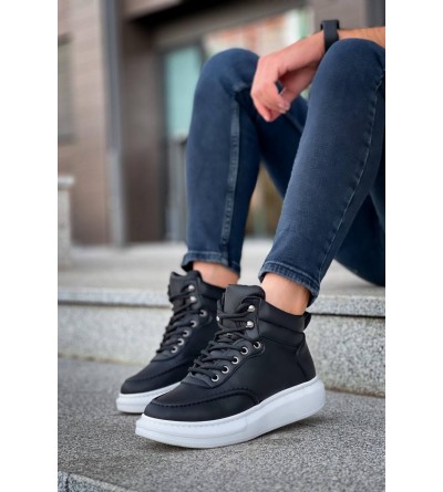 KB-0994 Kuback Siyah Cilt Yüksek Taban Erkek Bilek Bot KB-0994 Kuback Siyah Cilt Yüksek Taban Erkek Bilek Bot