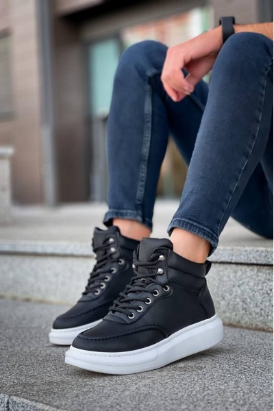 KB-0994 Kuback Siyah Cilt Yüksek Taban Erkek Bilek Bot KB-0994 Kuback Siyah Cilt Yüksek Taban Erkek Bilek Bot