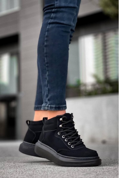 KB-0994 Kuback Siyah Süet Siyah Yüksek Taban Erkek Bilek Bot KB-0994 Kuback Siyah Süet Siyah Yüksek Taban Erkek Bilek Bot