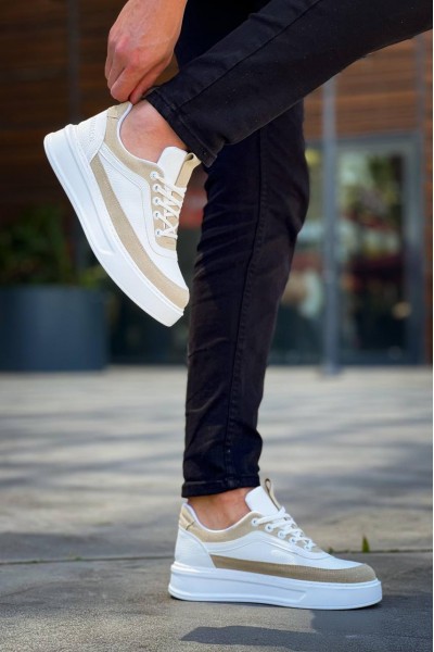 KB-006 Kuback Beyaz Cilt Bej Süet Yüksek Taban Bağcıklı Günlük Erkek Ayakkabı KB-006 Kuback Beyaz Cilt Bej Süet Yüksek Taban Bağcıklı Günlük Erkek Ayakkabı