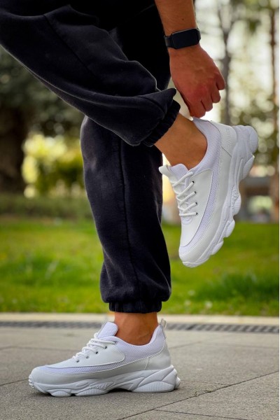 KB-707 Kuback Beyaz Cilt Yüksek Taban Bağcıklı Günlük Erkek Ayakkabı KB-707 Kuback Beyaz Cilt Yüksek Taban Bağcıklı Günlük Erkek Ayakkabı