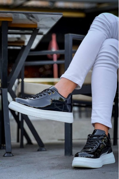 KB-X20 Kuback Siyah Rugan  Günlük Erkek Ayakkabı