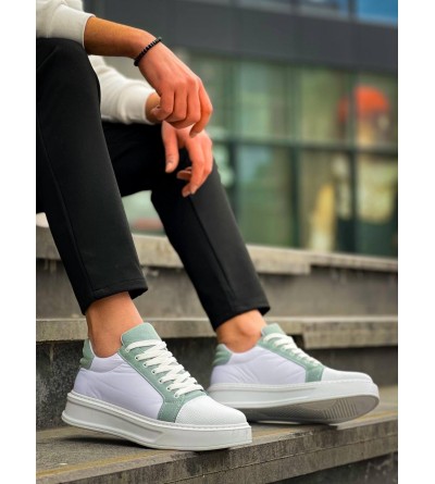 KB-X46 Kuback Beyaz Bebe Mavi Yüksek Beyaz Taban Günlük Spor Ayakkabı