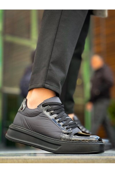 KB-X46 Kuback Siyah Rugan Yüksek Siyah Taban Günlük Spor Ayakkabı KB-X46 Kuback Siyah Rugan Yüksek Siyah Taban Günlük Spor Ayakkabı