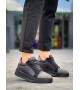KB-X46 Kuback Siyah Gri Yüksek Siyah Taban Günlük Spor Ayakkabı