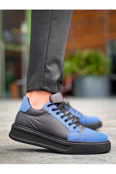 KB-X46 Kuback Siyah Sax Mavi Yüksek Siyah Taban Günlük Spor Ayakkabı KB-X46 Kuback Siyah Sax Mavi Yüksek Siyah Taban Günlük Spor Ayakkabı
