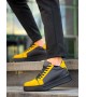 KB-X46 Kuback Siyah Sarı Yüksek Siyah Taban Günlük Spor Ayakkabı KB-X46 Kuback Siyah Sarı Yüksek Siyah Taban Günlük Spor Ayakkabı