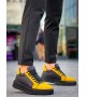 KB-X46 Kuback Siyah Sarı Yüksek Siyah Taban Günlük Spor Ayakkabı KB-X46 Kuback Siyah Sarı Yüksek Siyah Taban Günlük Spor Ayakkabı