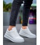 KB-X8 Kuback Beyaz Cilt Beyaz Yüksek Taban Günlük Spor Ayakkabı